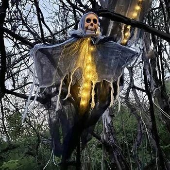 Halloween Skeleton Ghost with LED Lights 1