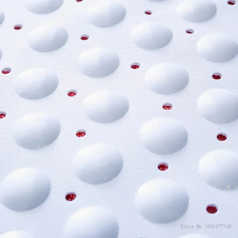 PVC Fan-shaped Triangle Shower Mat, Environmentally Friendly Household Hotel Supplies Bathroom Anti-skid, Foot Pad, 54x54cm, 1Pc