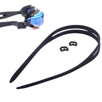 1 Set Universal Strap High Strap Goggles High Elastic Snorkeling Replacement Diving Goggles Silicone Strap Wear 2
