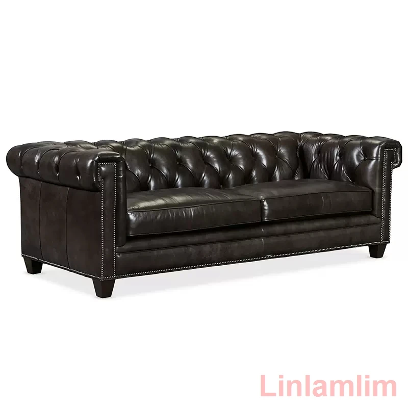 MANBAS Chesterfield Sofa: Premium Genuine Leather 3-Seater Sectional Couch in American Style 18 S9b00b6fcb02e40a0bc88a7aabb55d34aR MANBAS Chesterfield Sofa: Premium Genuine Leather 3-Seater Sectional Couch in American Style