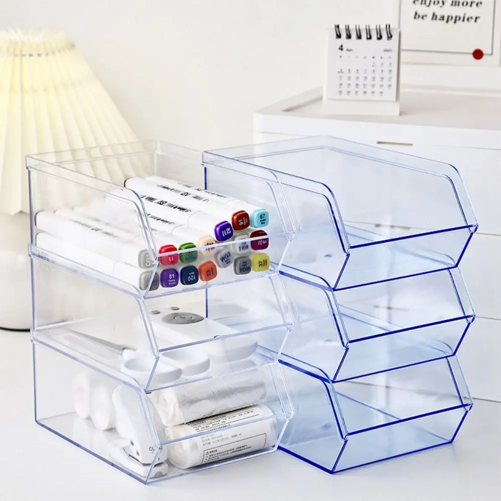 

Large Capacity Desktop Storage Box Pen Holder Desk Organizer Minimalism Simple Office School Supplies