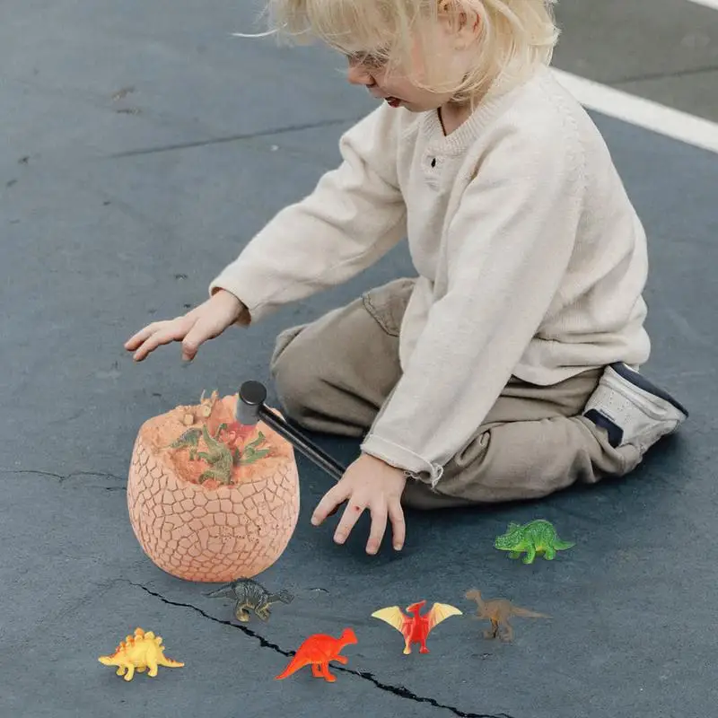 Dino Eggs Dig Kit uovo di pasqua giocattoli di dinosauro per bambini uovo di pasqua giocattoli di dinosauro archeologia scienza artigianato regali per bambini compleanno