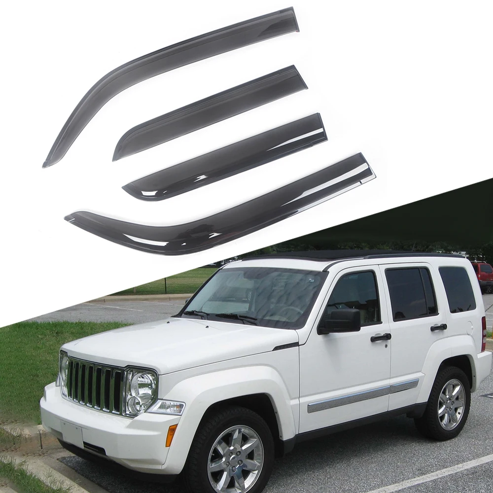 

For Toyota Fj Cruiser GSJ15W 2007-2014 Black Tinted Car Side Window Visor Guard Vent Awnings Shelters Rain Guard Door Ventvisor