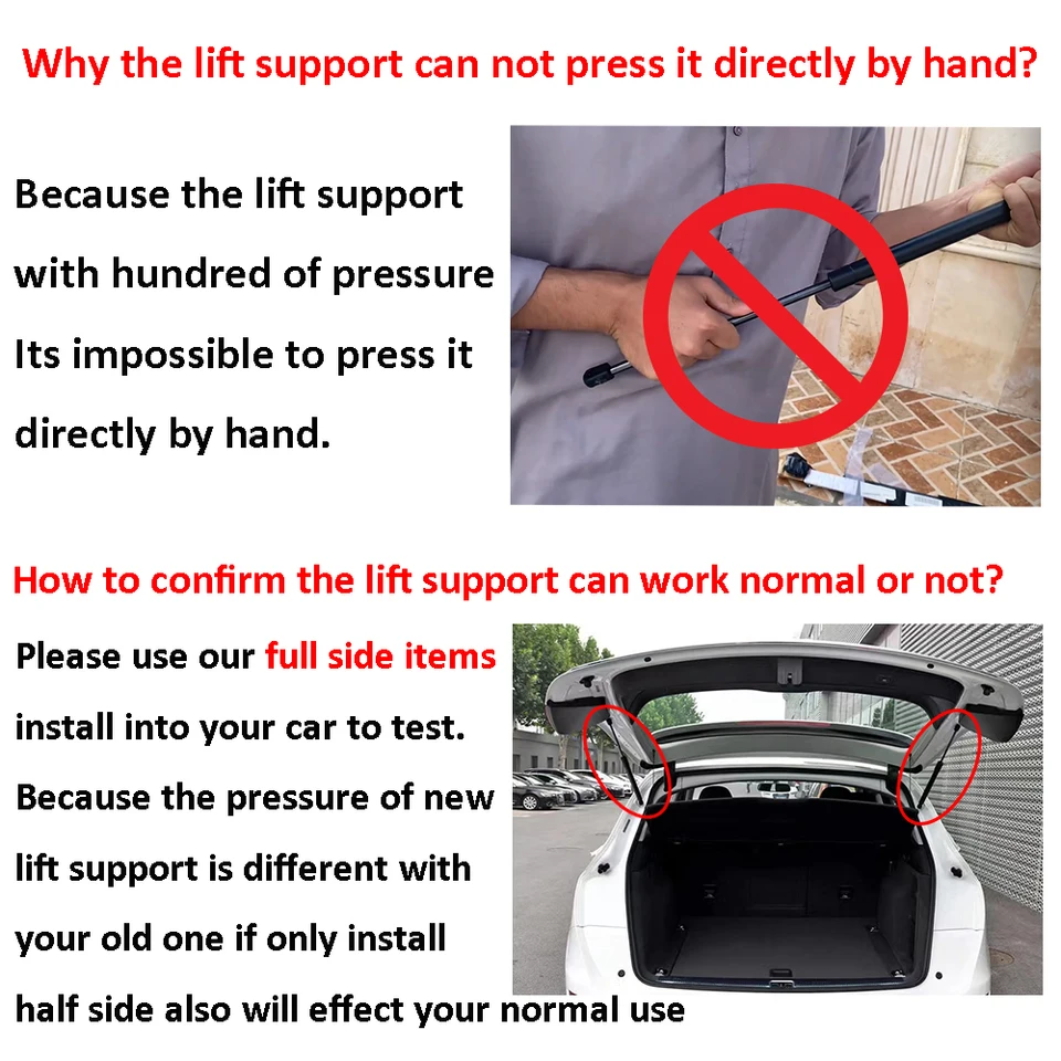 車のテールゲートサポートロッド リア LH RH 電動テールゲート