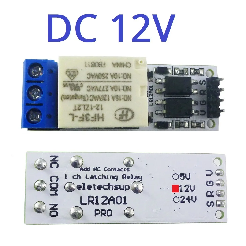 DC 5V/12V/24V 1 Channel Latching Relay Module with Touch Bistable Switch MCU Control for Arduino DC 5V/12V/24V 1 Channel Latching Relay Module with Touch Bistable Switch MCU Control for Arduino