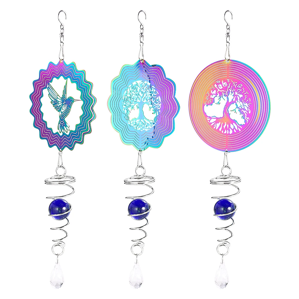 Metal Tree of Life Wind Spinner 3