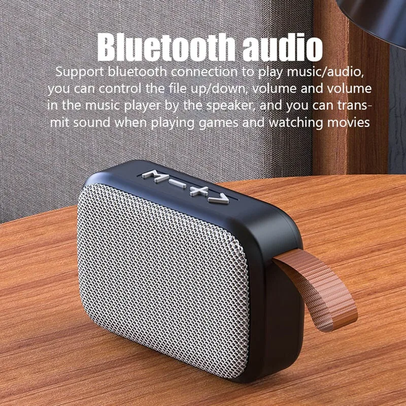 Fabric Speaker Bluetooth Wireless Connection Portable Outdoor Sports Audio Stereo Support TF Card Mobile