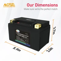 Démarreur de scooter haute performance, batterie aste au lithium avec BMS intégré, fer, Phxing ate, veFePO4, CCA260A, 12V, 4Ah 6