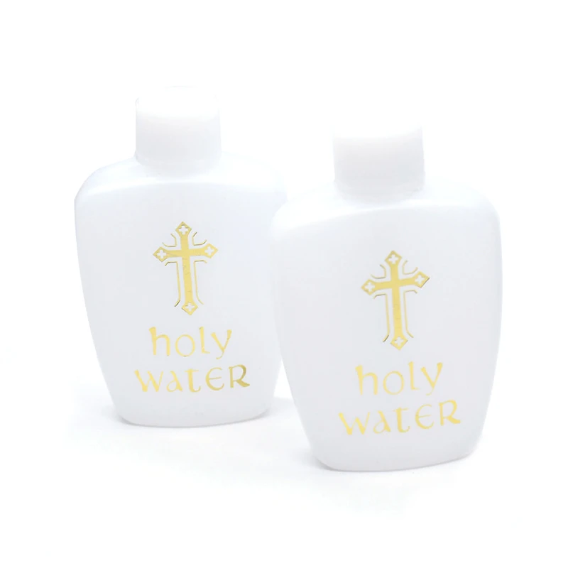 Description Picture 5 of item1 Pack 60ml Creative Jesus Cross Pattern Holy Water Bottle Sturdy Portable Durable Prime Church Holy Water Bottle