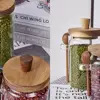 Glass Sealed Jar Five Grains Coffee and Tea Storage Can with Wooden Spoon Seasoning Bottle Kitchen Moisture-proof Storage Tank 2
