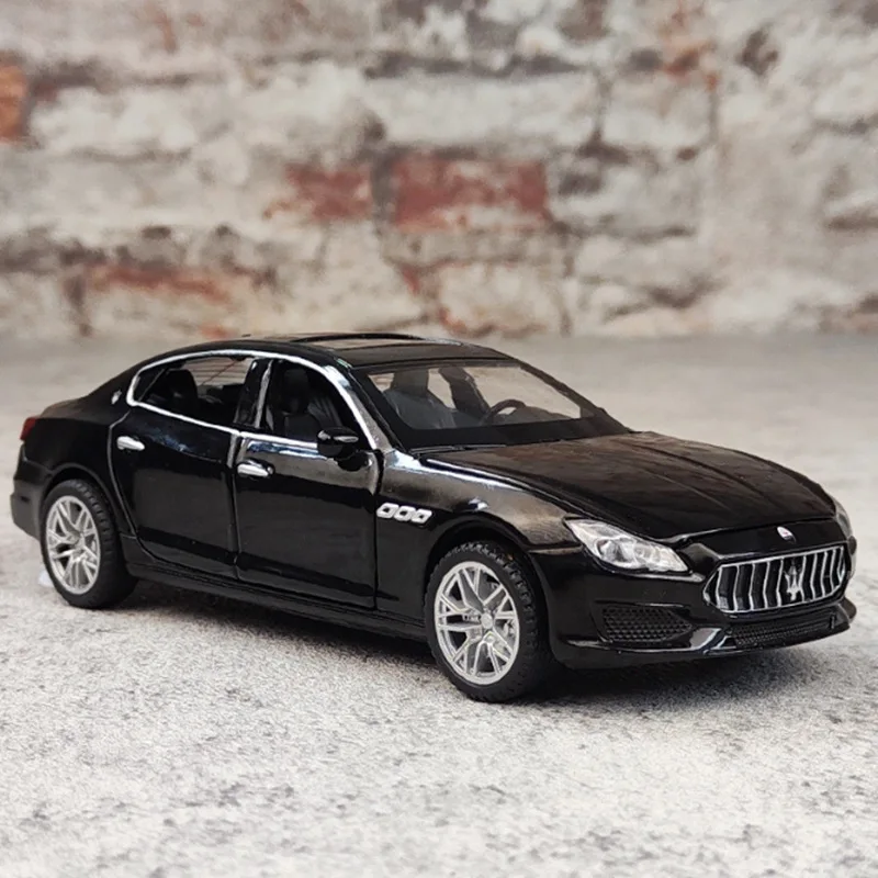 

Модель автомобиля Maserati Quattroporte Coupe из сплава в масштабе 1:32, литой металлический игрушечный автомобиль, модель автомобиля, коллекция имитации звука светильник, подарок для детей