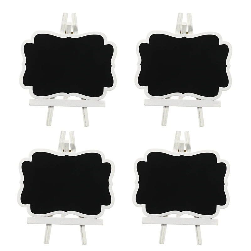 

10Pcs Mini Chalkboards Wooden Small Chalkboard Signs With Easel Stand, Easel Chalkboards For Wedding Decorations, Birthday Party
