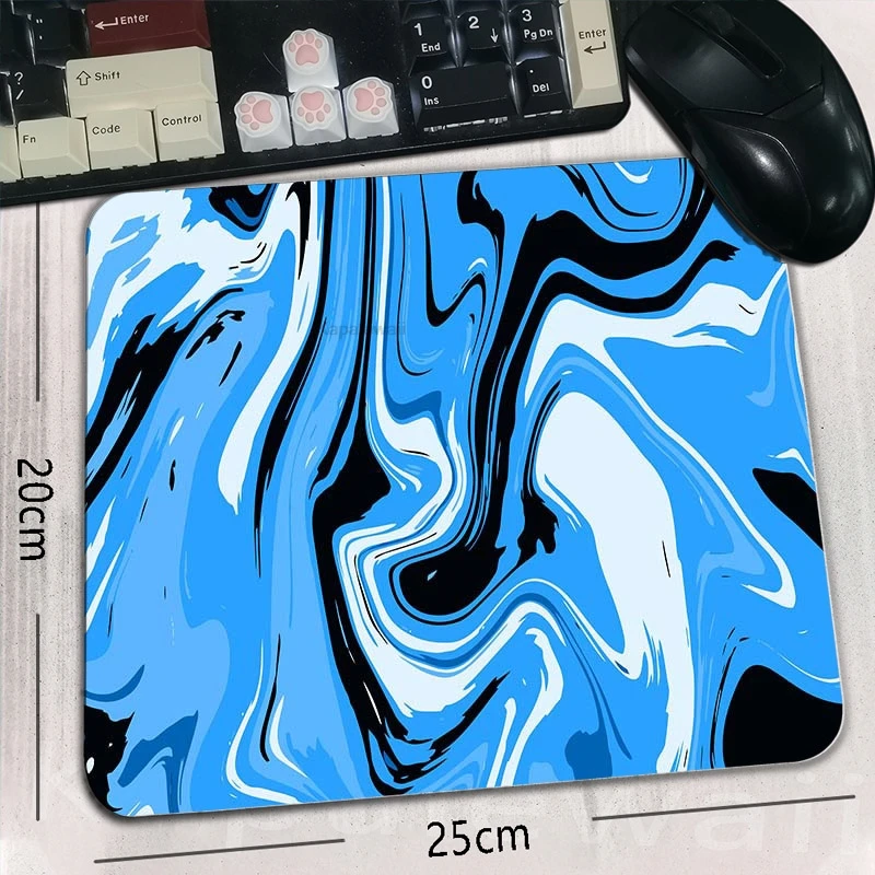 

Strata Liquid Small Mouse Pad Gamer Computer Desk Mat Pad Non-slip Rubber Base Deskpad Table Mat Home Office Desk Accessories