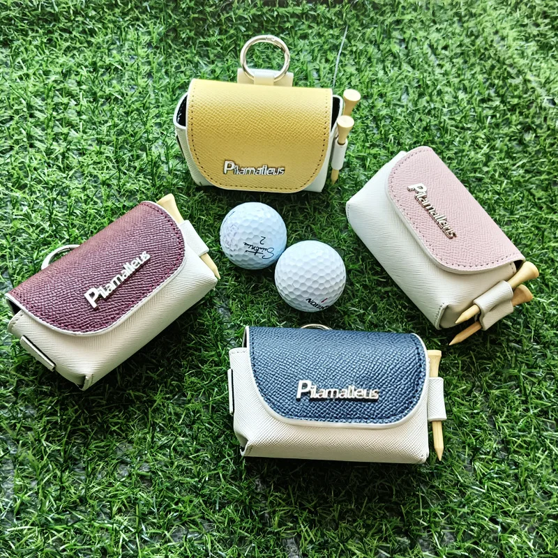 1Pc Mini Golf Ball Bag Golf Waist Bag Portable Multi Style Storage with 2 Tees Holder Accessory Supplies golf ball pouch bag