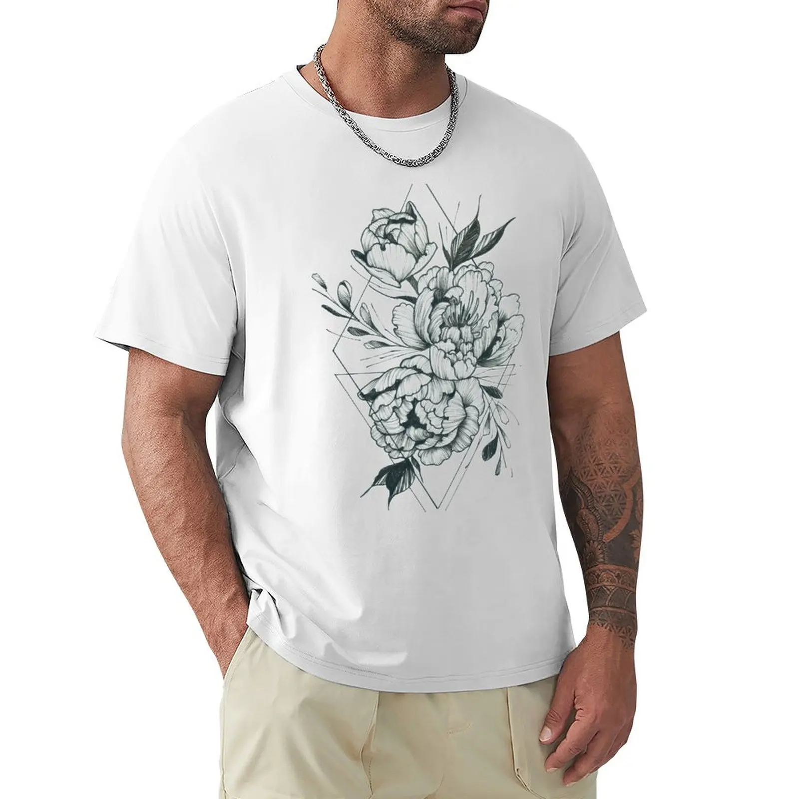 

Peony T-Shirt summer top sublime cute tops Men's t-shirts