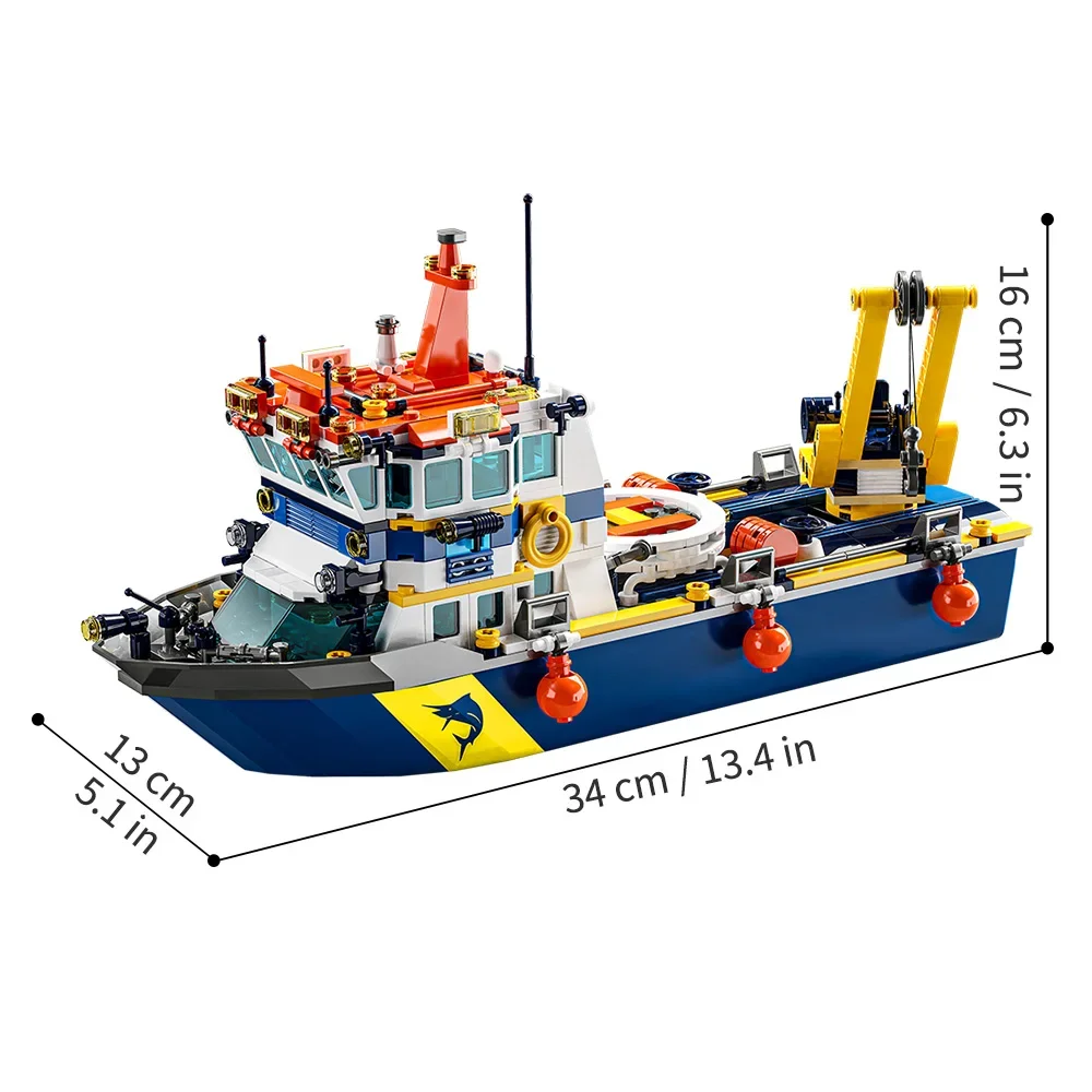 Explorer Lego City Barco De Pesca Juego De Construcción De Barcos