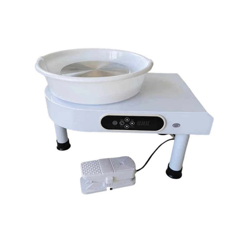 Household Electric Triangle Ceramic Foot Drawing Machine 350W Electric Pottery Machine Foot Pedal Touch Screen