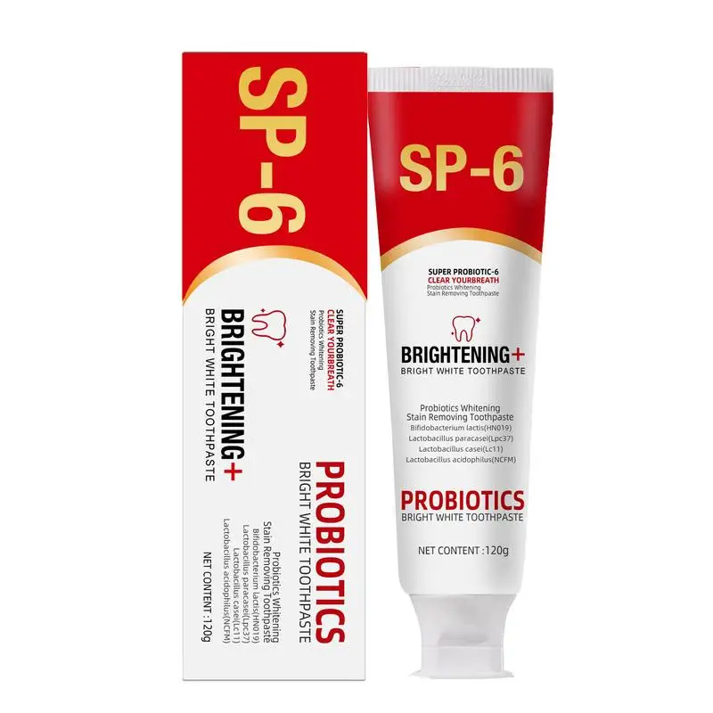 NEW Sp 6 Ultra Whitening Sp 6 Toothpaste Whitening Toothpaste-Probiotic Brightening Deep Cleaning Care