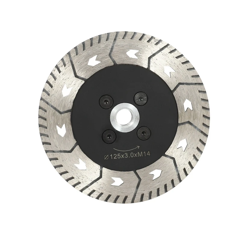 

3Pcs 125 X 2.8Mm M14 Double-Sided Diamond Saw Blade Grinding Slice Sharp Type With Flange