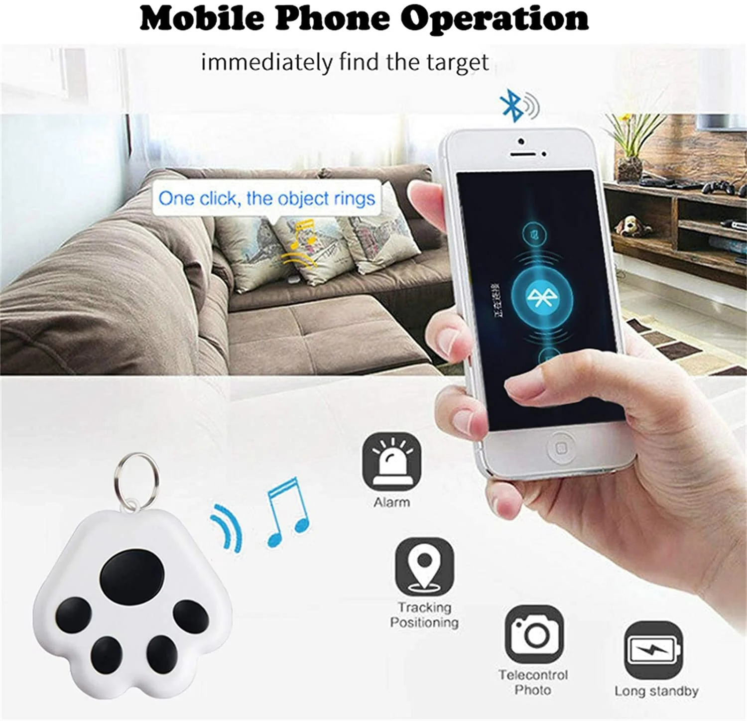 Mini Wireless Bluetooth Pet GPS Tracker Hidden Smart Anti Lost Tracking Device For Dogs Cats Locator Pet Collar Accessories bluetooth tracker smart tracker animal tracking collar