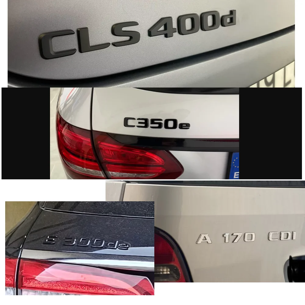 글로스 블랙 레터 심볼 GLS63 GLS63s GLS350 GLS350d GLS400d GLS400 GLS450 GLS500 GLS550 GLS650 GLS680 4MATIC 엠블럼