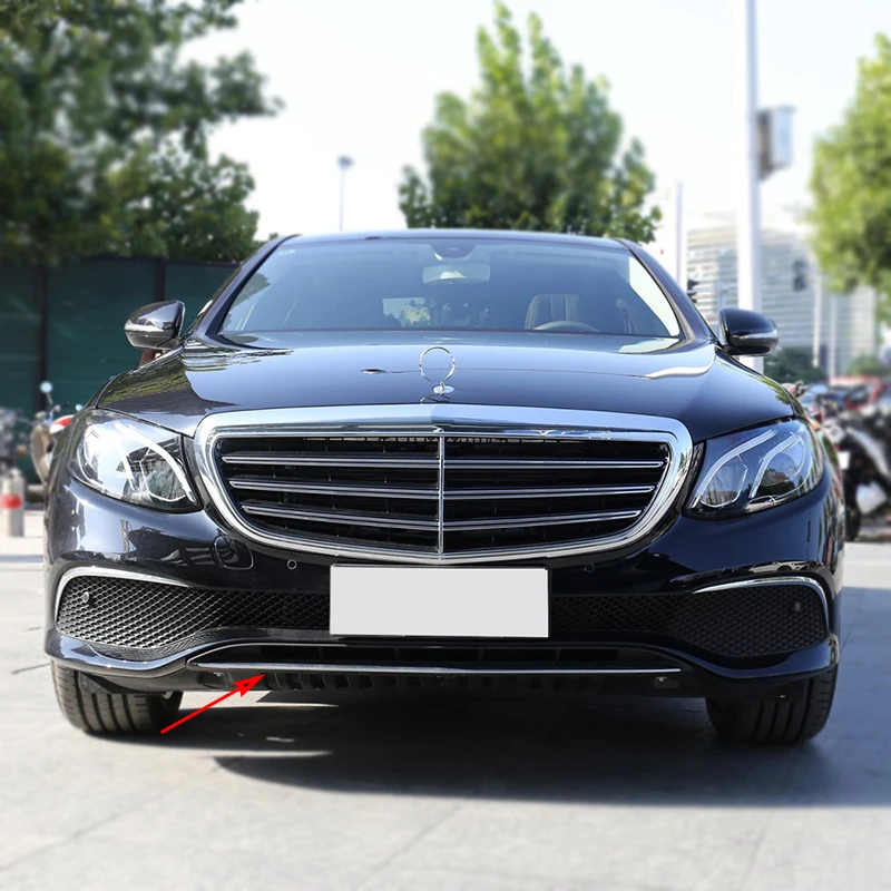 Chrome Plating Verchromte Trim Front Lip Spoiler Für Mercedes Benz  