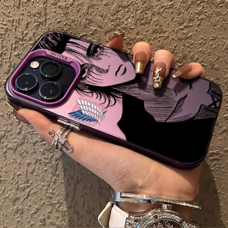 Stylish Eren Yeager Attack on Titan Shockproof Phone Case
