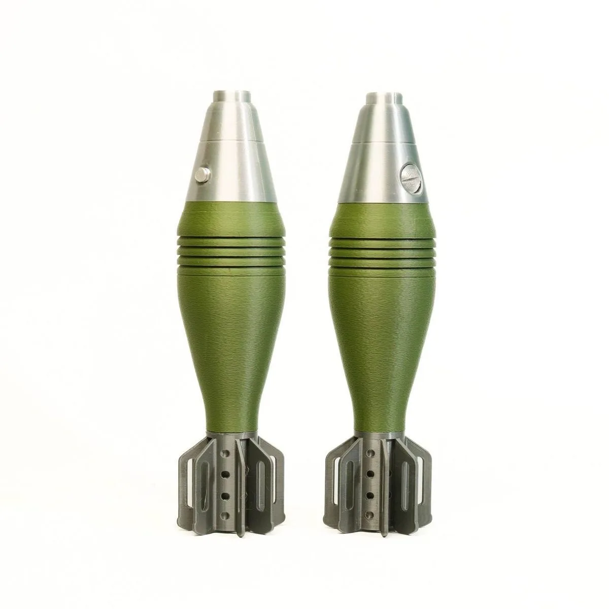 Description Picture 2 of itemM2 60mm Mortar Shell Model -3D Printed Realistic Replica, Non Functional Military Decoration for Home/office, Secure Storage