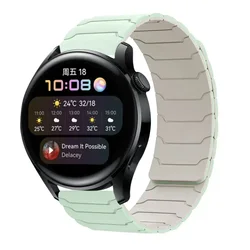 Magnetic Loop Band Silicone Strap - Universal 20mm/22mm Fit - 22mm Universal (Mint starlight)