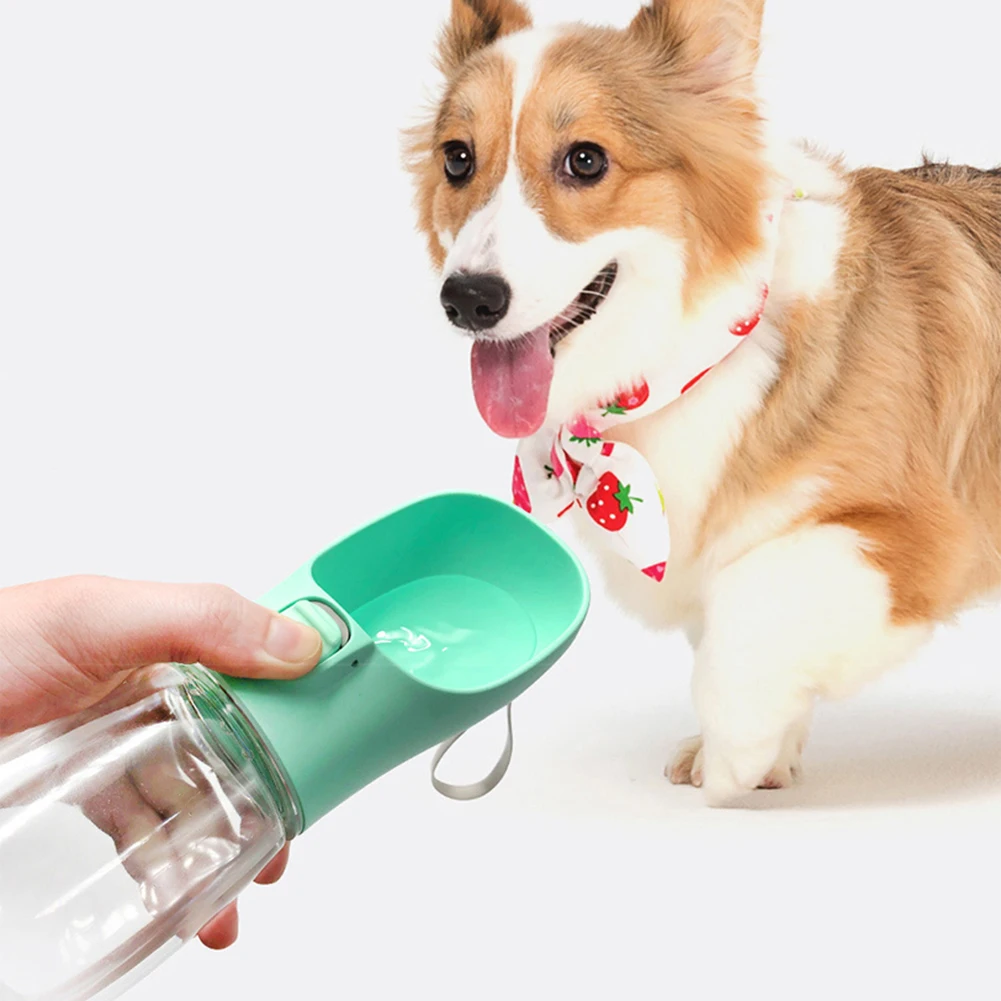 300ml Dog Walking Water Bottle Safe Portable Plastic Dog Go Out Kettle