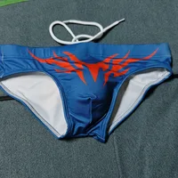Maillot de bain triangle imprimé pour homme, taille basse, avec coussinets amovibles, modèle BS409 - Photos réelles du stock 2026 2