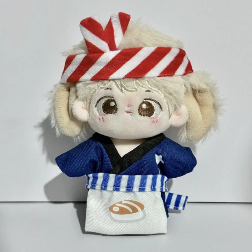 Sushi Chef 10cm Cotton Doll Clothes Dress Up Apron Doll Clothes Outfit Lovely Creative Doll Clothes Set 10cm Cotton Doll