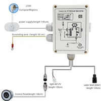 AC 220V CE Certfied Jacuzzi control box bathtub controller IPX5 Waterproof Round Bathtub Pump Control Panel Digial 2