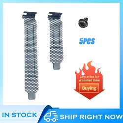 5pcs PCI Slot Cover/PCI Slot Cover Dust Filter Blanking Board Cooling Fan Dust Filter Ventilation PC Computer Case