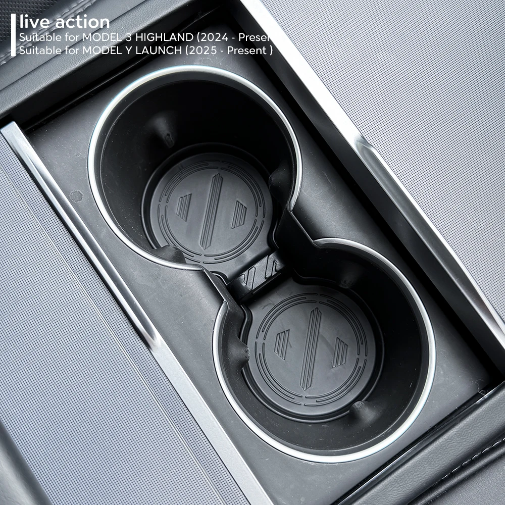 Für Tesla Model 3 Highland 2026 2025 2024 Konsolen-Armlehnen-Aufbewahrungsbox Innenraum-Organizer ABS-Gummimatte oder Beflockung – Detail 10