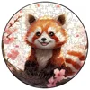 Color Fox Animal Wooden Puzzle DIY Crafts Jigsaw Educational Gift Wood Toys Family Interactive Game Brain Trainer Montessori Toy 5