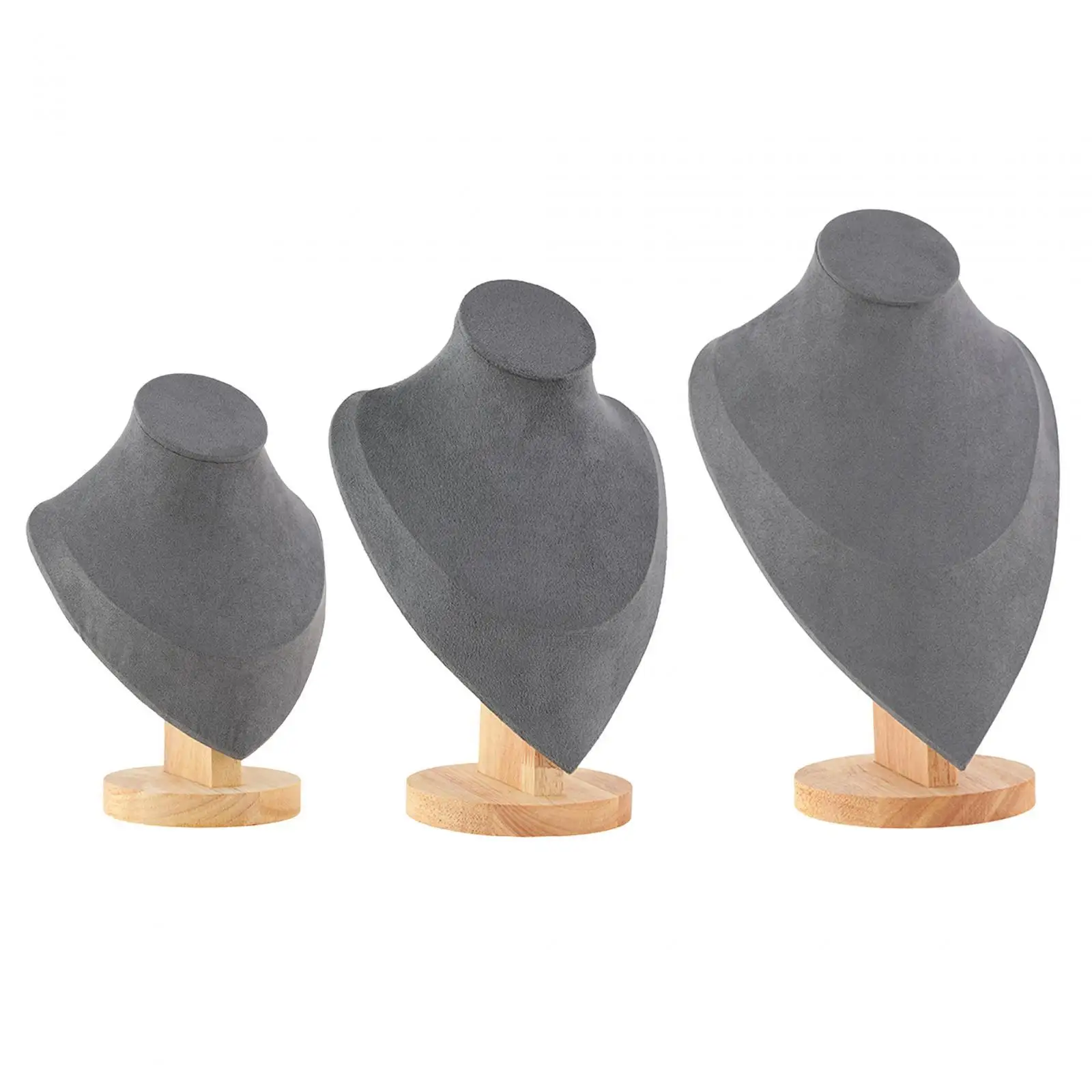 

Jewelry Display Mannequin Bust with Base Storage Rack Shelf Pendant Holder Stand for Shelves Galleries Dresser Salon Organizing