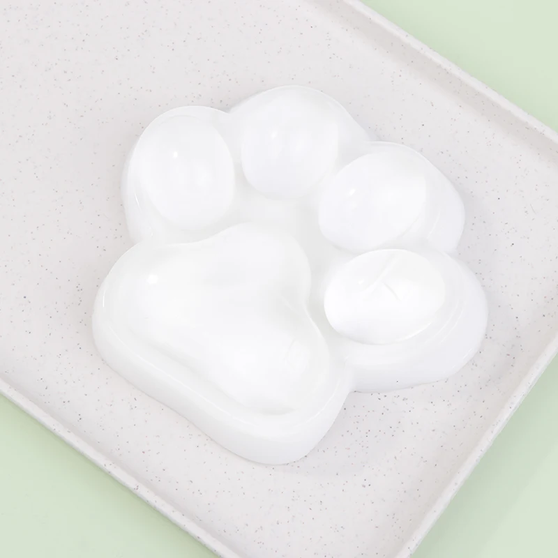 White Cat Claw Mini Cat Paw Pinch Toy Slow Rebound Transparent Cube Stress Relief Toy Squeeze Toy Gift For Kids 4