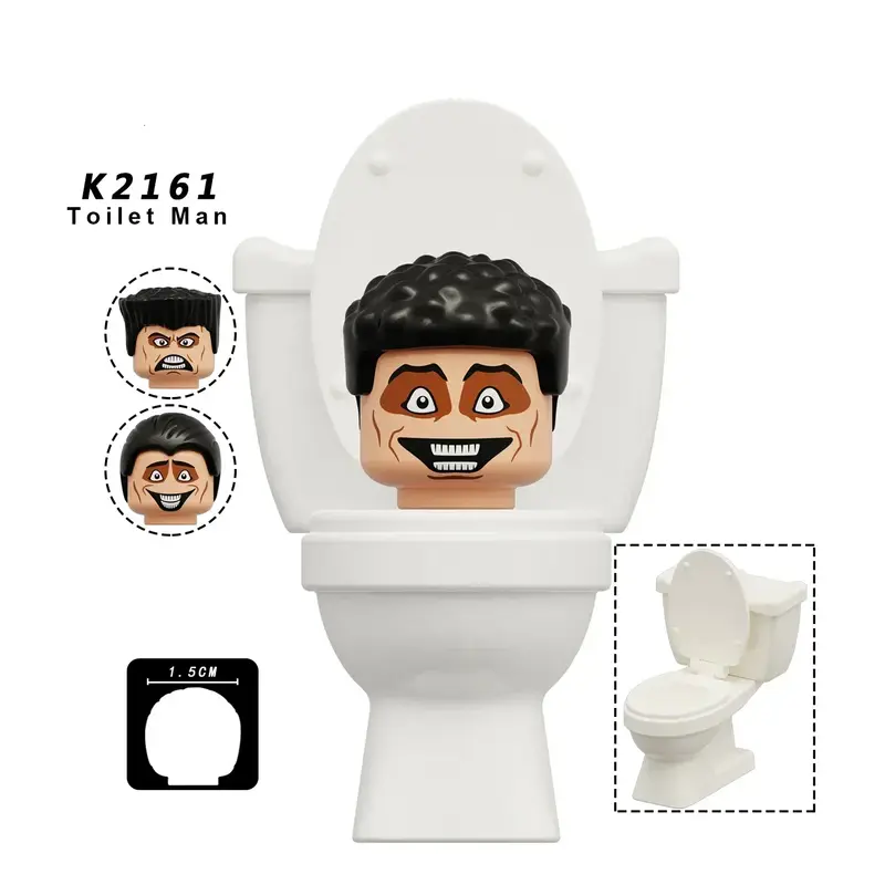 New KDL SWAT Skibidi Toilet Man Figures Anime Block Toys TvMan Titan Cameraman Speakerman Bricks Model Toy Birthday Gift - Image 22