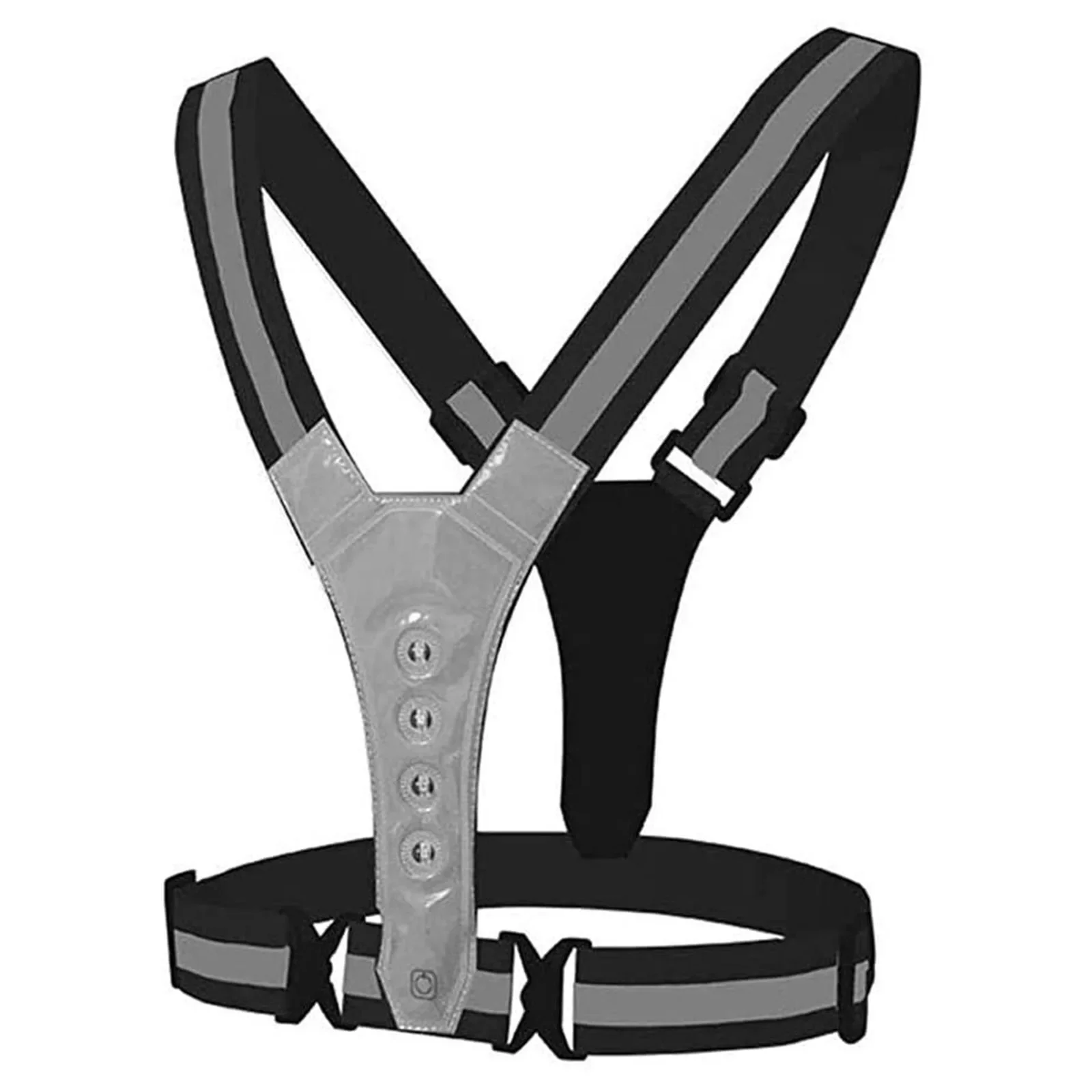 Gilet Riflettente E Clip Per Gambe - Set Sicurezza Per Corsa Notturna E Ciclismo, Materiale Leggero