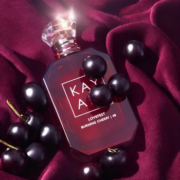 LOVEFEST BURNING CHERRY | 48 For Unisex Eau de Parfum, Long-Lasting Oriental Woody, Warm Cherry Praline & Palo Santo, Cozy Fall Winter Scent, Luxury Gift for All 1