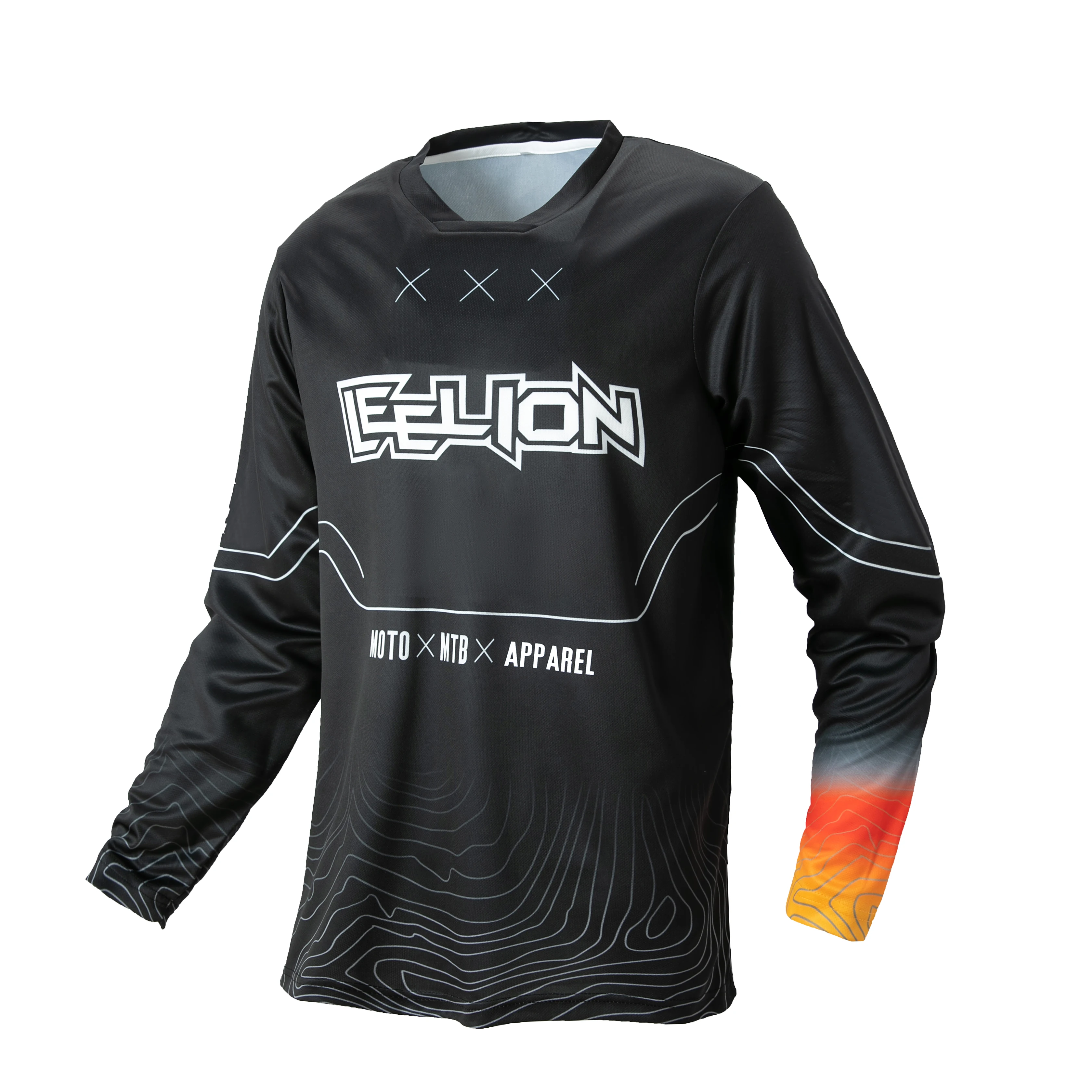 오토바이 저지, 사이클링 저지, 빠른 건조, 통기성, 수분 흡수, 긴팔, 여름 땀 흡수 오토바이 의류 C