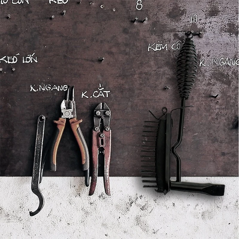 Chipping Slag Hammer with Wire Welding Brush Home Office Decoration DIY Work 5