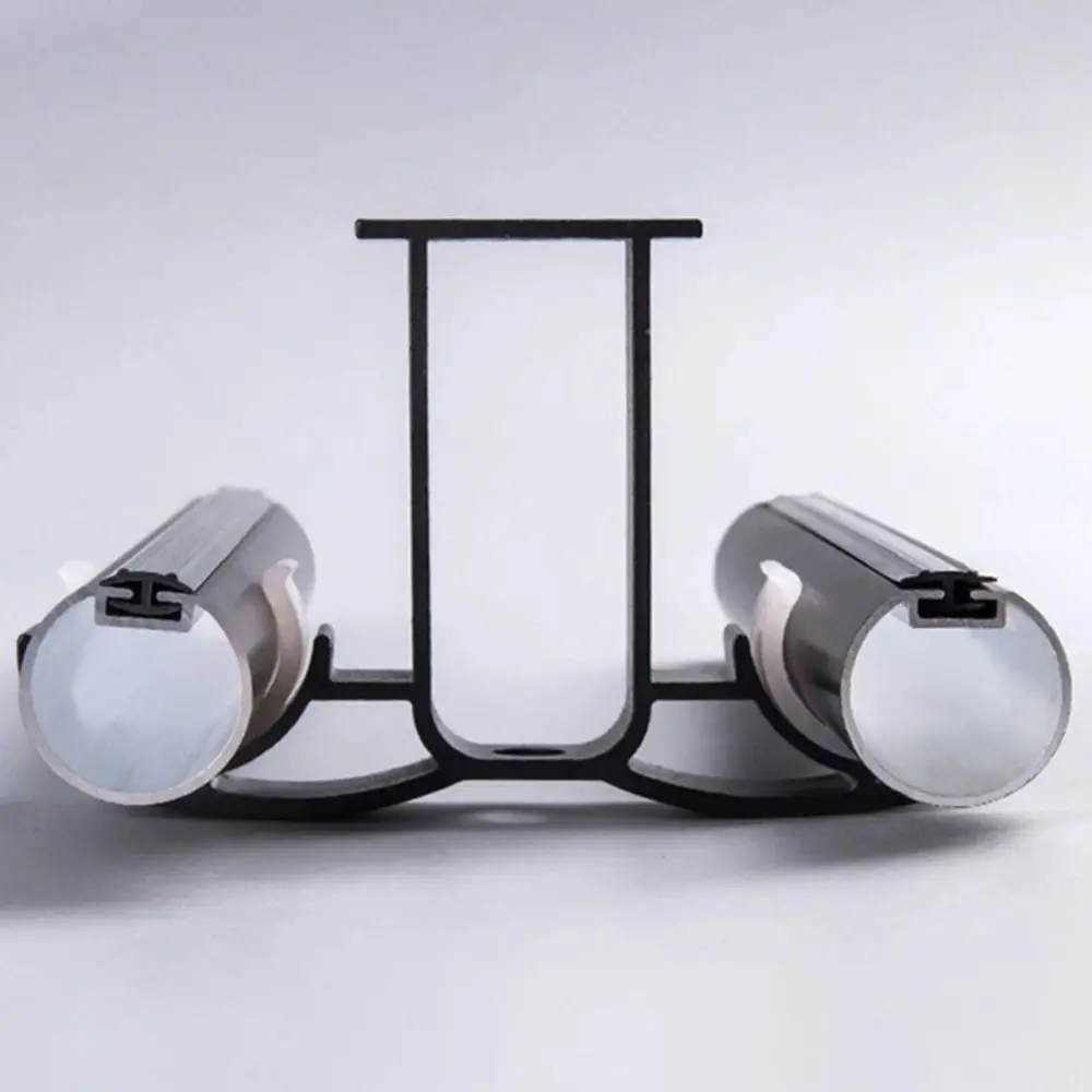 Home Decor Side Top Mounted Hardware Holder Shower Curtain Pole Bracket Window Double Curtain Rod Brackets