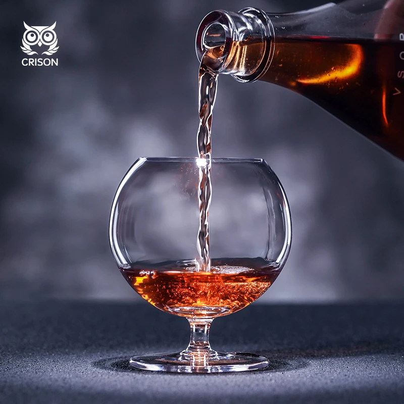 BD7201 CRISON Crystal glass brandy cup Bar Cocktail glass bar tools drinkware 375ml