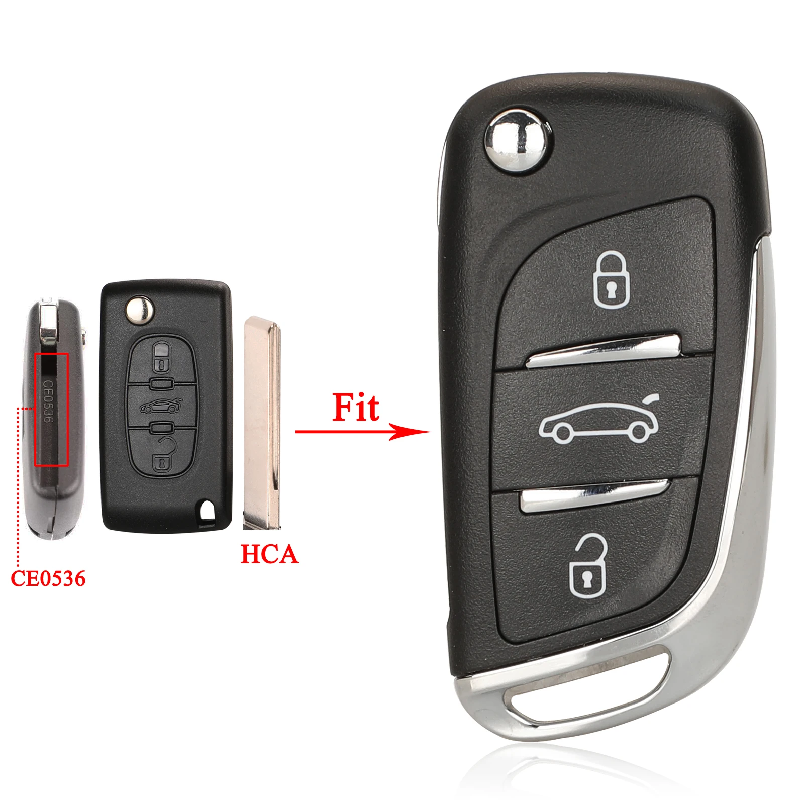 Premium Folding Key Shell Case | Enhanced Design