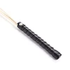 3 In 1 Natural Rattan 60CM Long Straight Whip Riding Crop Flogger Black Red PU Leather Handle Paddle Slapper Horse Training 3
