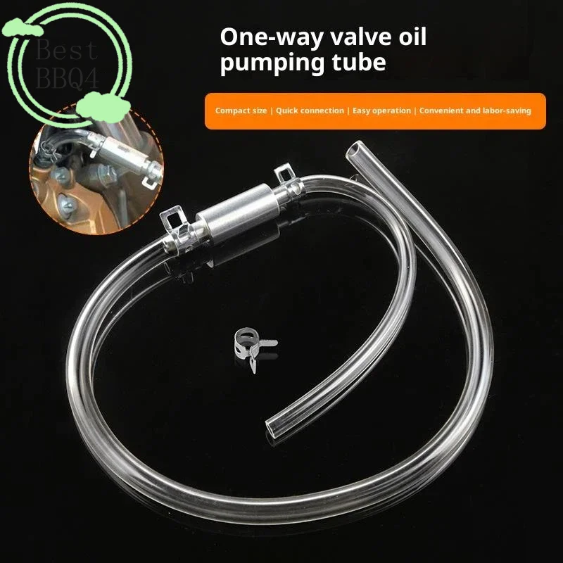 (BBQ4)1PC 자동차 클러치 브레이크 블리더 호스 유압 클러치 단방향 밸브 튜브 블리딩 도구 교체 어댑터 자동차 액세서리