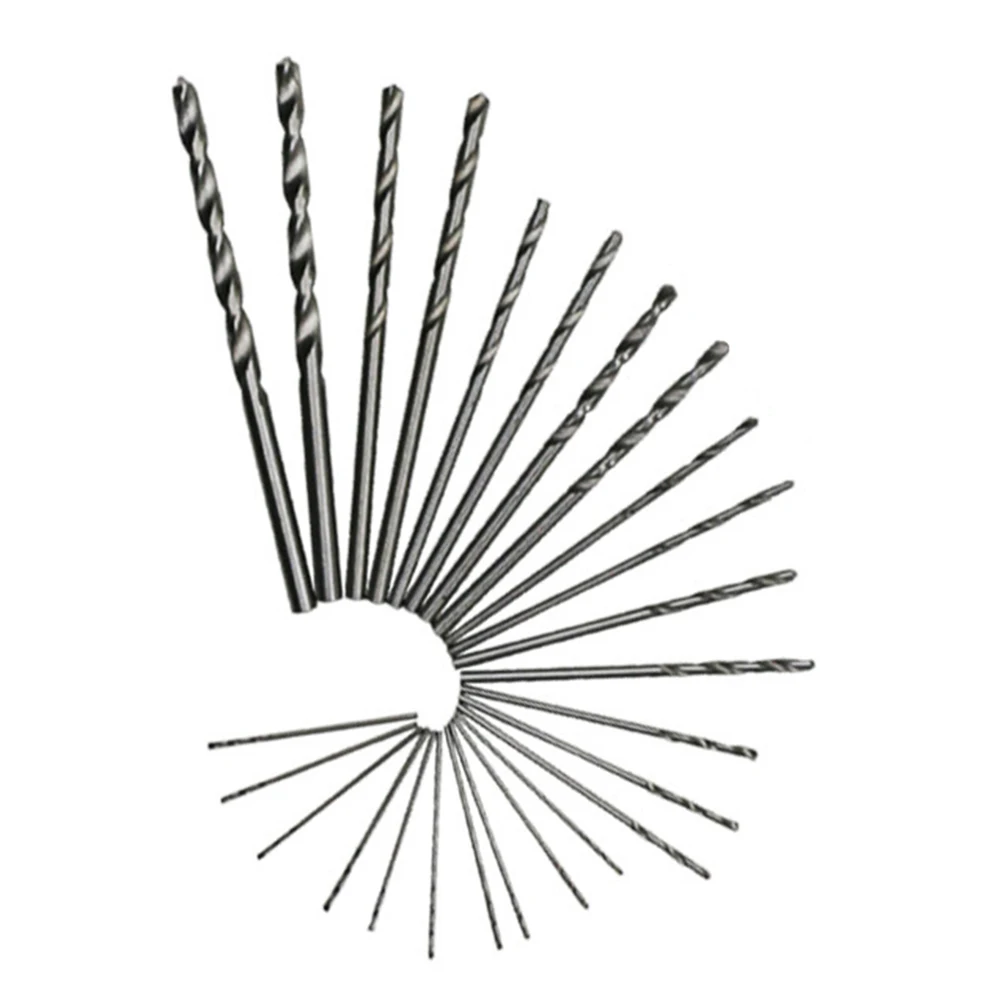 Juego De 20 Brocas Micro HSS De 0.3 A 1.6 Mm - Para Metal Y Madera, Con Estuche, Marca Neilsen