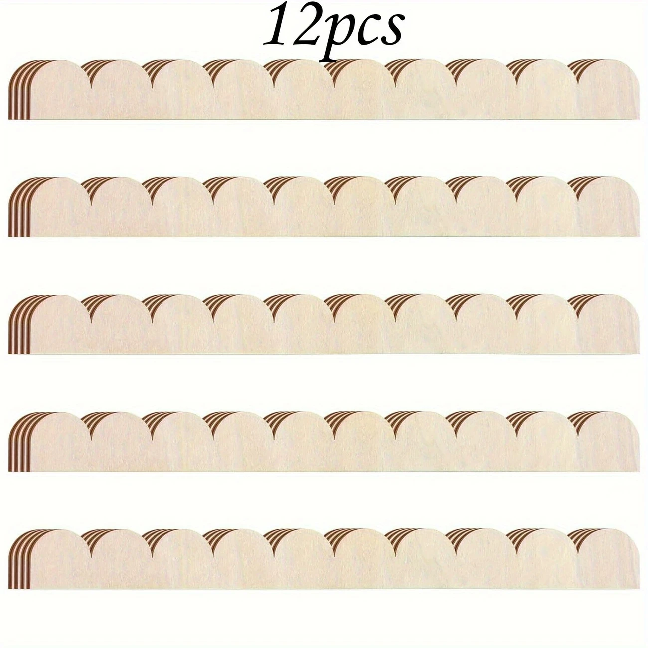 12 adet Bitmemiş Yelpaze şeklinde Ahşap Çerçeve El Yapımı Çiftlik Evi DIY El Sanatları Çerçeve Sektörü Tasarım Vintage Kapı Çerçevesi Ev Dekorasyon